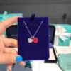 Tiffany heart-shaped necklace in three colors