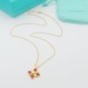 Louis Vuitton Four Leaf Clover Pointed Double Flower Tassel Flower Necklace