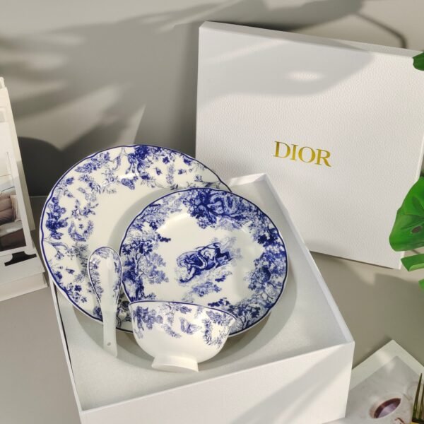 Dior wild charm Jouy Tiger series bone china plates and tableware