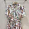 Dior New 100% Pure Cotton Windscape Floral Clothes High quality version