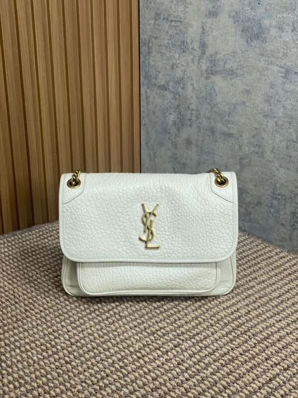 YSL new niki bag new retro silver chain premium version 28 x20x8.5cm