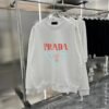 Prada Autumn New Casual Letter Graffiti Round Neck Hoodie