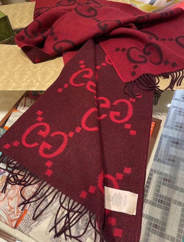 GUCCI Premium scarf 100% cashmere 45x200cm