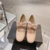 Chanel’s new early spring bow Mary Jane shoes Calf patent leather material