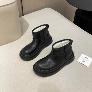 a1727620426935_6575.jpg UGG winter new vintage washed cowhide thick soled slip-on wool and fur snow boots