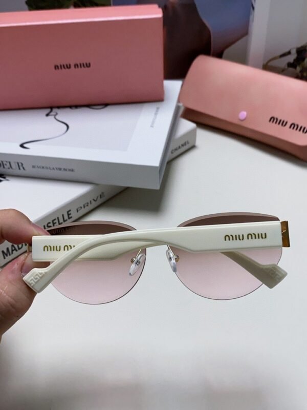 miumiu New Frameless Sunglasses Women Retro Sunglasses 1：1 Premium