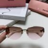miumiu New Frameless Sunglasses Women Retro Sunglasses 1：1 Premium