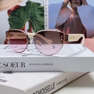 miumiu New Frameless Sunglasses Women Retro Sunglasses 1：1 Premium