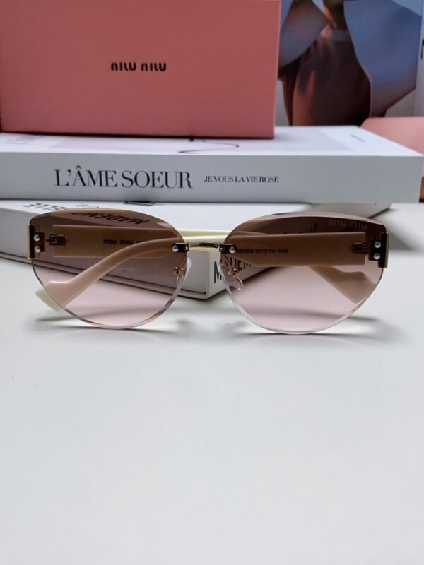 miumiu New Frameless Sunglasses Women Retro Sunglasses 1：1 Premium