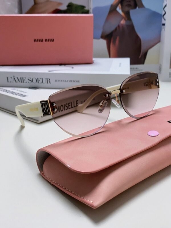 miumiu New Frameless Sunglasses Women Retro Sunglasses 1：1 Premium