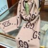 GUCCI Top version wool silk scarf