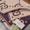 GUCCI Top version wool silk scarf