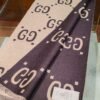 GUCCI Top version wool silk scarf
