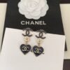 Chanel heart earrings