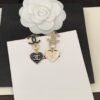 Chanel heart earrings