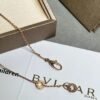 Bulgari classic small fan necklace with diamonds and turquoise Premium