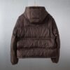Celine down jacket solid color detachable sleeves hooded down long sleeve jacket
