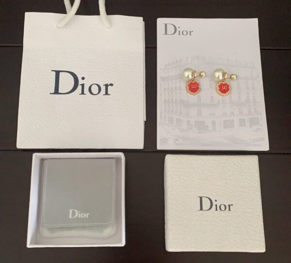 DIOR Pearl Earrings CD Earrings Premium Edition