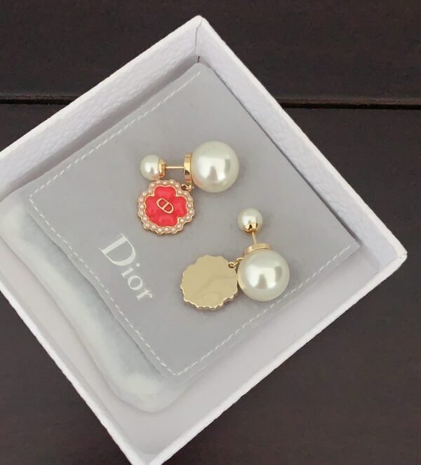 DIOR Pearl Earrings CD Earrings Premium Edition