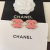 Chanel new pink earrings high-end version
