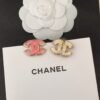 Chanel new pink earrings high-end version