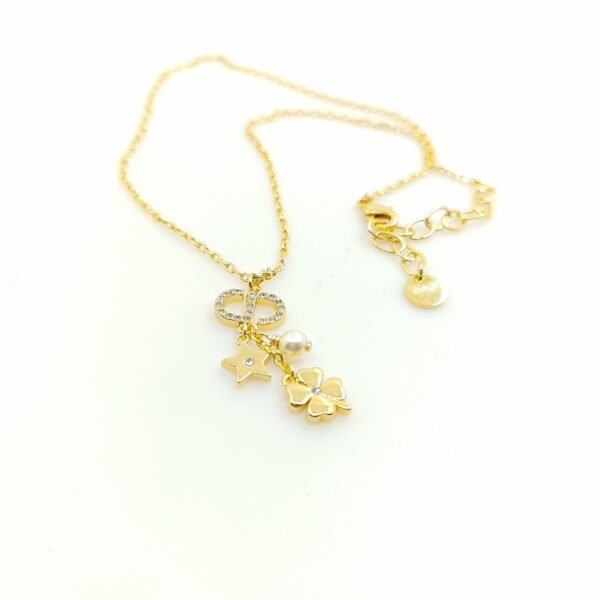 DIOR Four Leaf Clover Necklace Premium