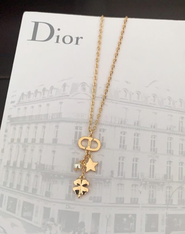 DIOR Four Leaf Clover Necklace Premium
