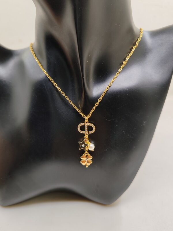 DIOR Four Leaf Clover Necklace Premium