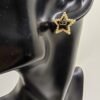 DIOR Latest black five-pointed star cd earrings premium version