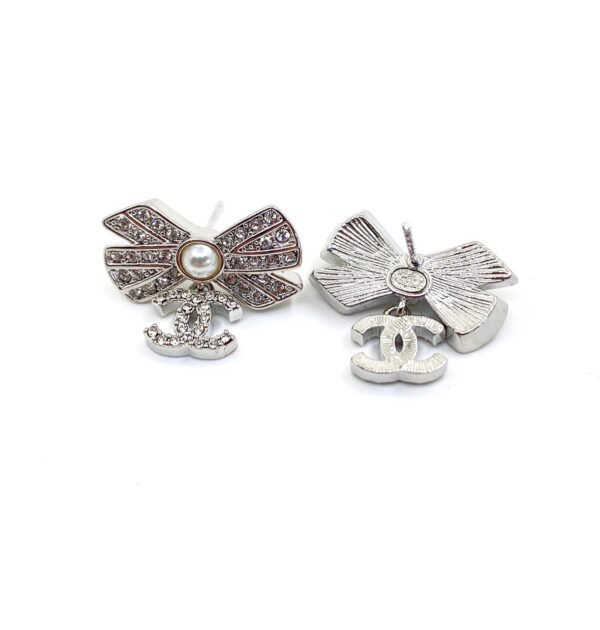 Chanel Mini Bow Earrings