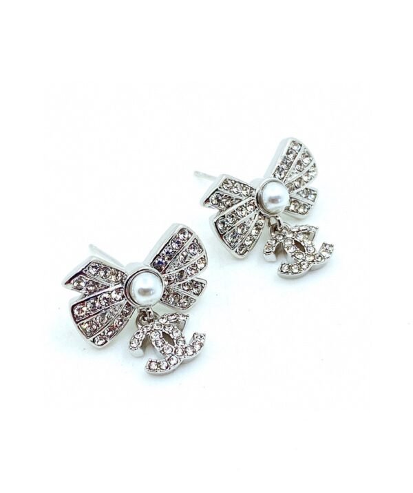 Chanel Mini Bow Earrings