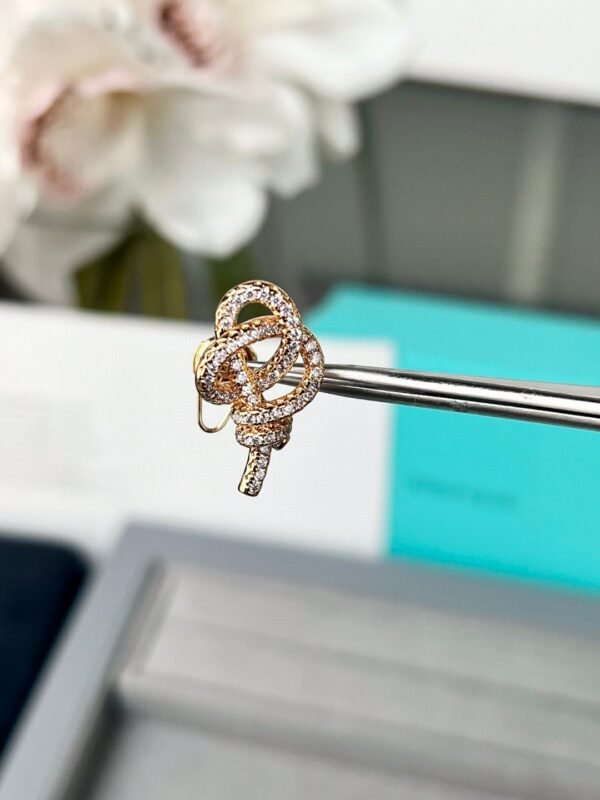Tiffany Woven series key earrings Premium 1:1