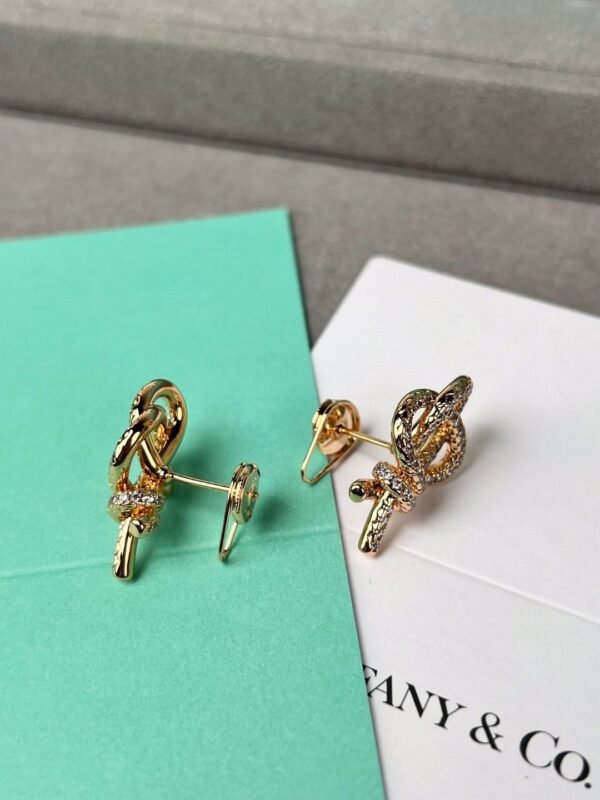 Tiffany Woven series key earrings Premium 1:1