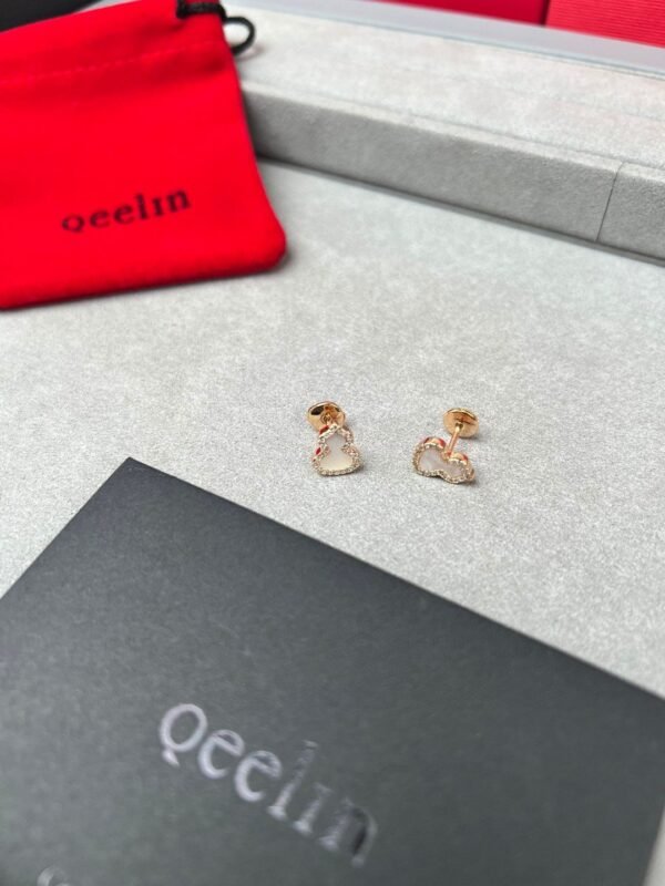 QEELIN Chinese element gourd earrings