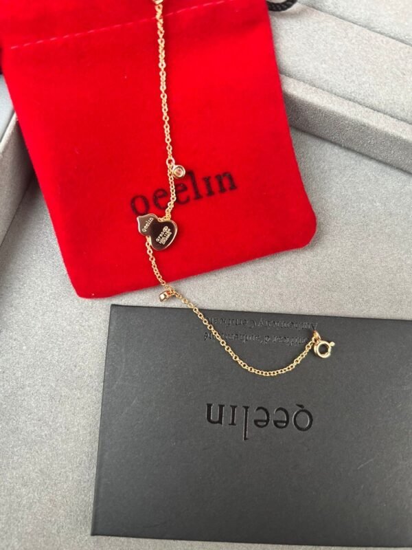 QeeLin V Gold Kirin Pink Opal Bracelet