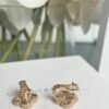 Van Cleef & Arpels four-leaf clover full diamond earrings Premium