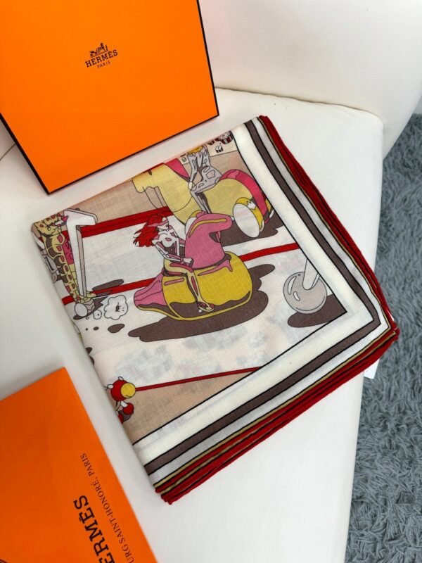 Hermès cashmere square scarf, high-end version 135x135cm