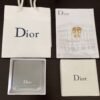 DIOR CD full diamond heart earrings