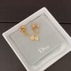 DIOR CD full diamond heart earrings