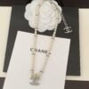 Chanel two-tone flower pearl necklace