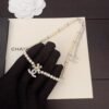 Chanel two-tone flower pearl necklace