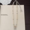 Chanel two-tone flower pearl necklace