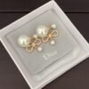 DIOR Pearl Bow Earrings Premium Edition