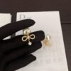 DIOR Pearl Bow Earrings Premium Edition