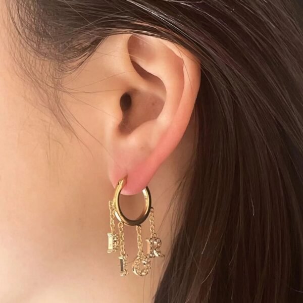 DIOR letter earrings