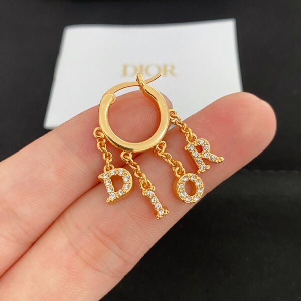 DIOR letter earrings