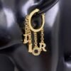 DIOR letter earrings