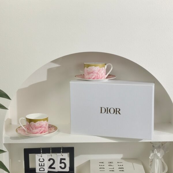 DIOR New series pink double cup and saucer set