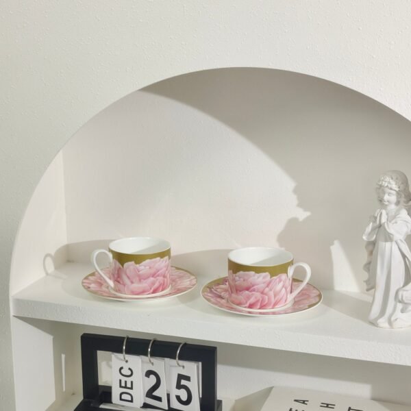 DIOR New series pink double cup and saucer set
