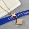 Louis Vuitton Four Leaf Clover Pointed Double Flower Tassel Flower Necklace